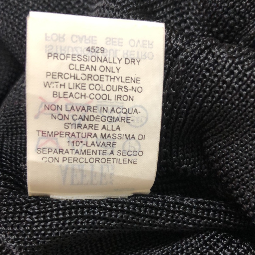 MOSCHINO Embroidered Black Tank Top Size 6 - Picture 15 of 15